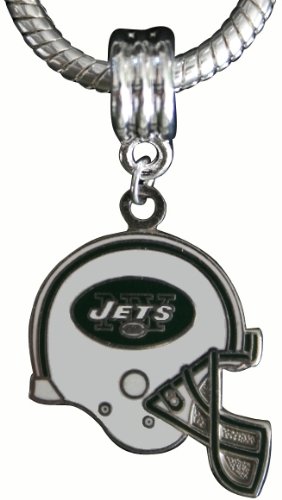 New York Jets Helmet Charm Fits Most Large Hole Bead Bracelets