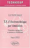 T.P. d électrotechnique par simulation : Préparation, manipulation et solution par PSIMDEMO
