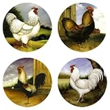 CoasterStone Farm Roosters Coasters