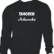 Tauchen Schnecke; Sweatshirt schwarz