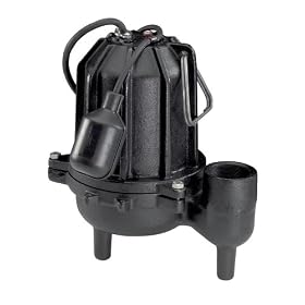 Wayne CSE50T 1/2 HP 7,680 GPH Cast Iron Submersible Sewage Pump