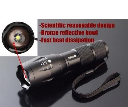 new arrival Led Flashlight CREE-xml T6 Led High Quality Waterproof Flashlight 2000lm Ultrafire E17 Cree XML T6 Tactical Torch Lantern free size