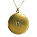 Antique Gold Locket with diamond, circa 1920s