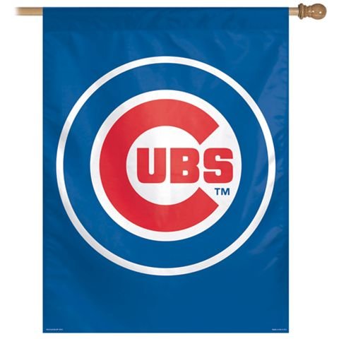 Chicago Cubs Vertical Flag: 27x37 Banner