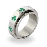 Irish Clover Spinner Ring luck of the irish clover clover ring irish green