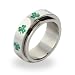 Irish Clover Spinner Ring luck of the irish clover clover ring irish green