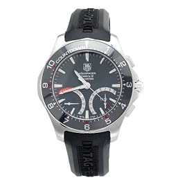 TAG Heuer Men s CAF7111 FT8010 Aquaracer Calibre S Regatta Rubber Strap Watch