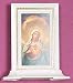 Pearl White Picture Shrine - Sacred Heart of Mary - 5 Pack