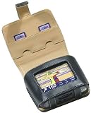 Electronics : Tomtom ONE Custom Black Leather Case for Walking