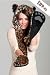 FUR ANIMAL HATS HOODS LEOPARD WITH MITTENS UNISEX GLOVES SCARF WITH PAWS