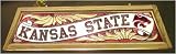 Kansas State Wood Frame Billiards Light - Flourescent