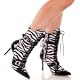 Volatile Furry faux Zebra Moon Mukluks Winter Boots