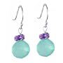 Sterling Silver Peruvian Opal Briolette Earrings, MADE IN AMERICA