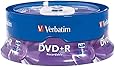 Verbatim 4.7 GB up to 16x Branded Recordable Disc DVD+R 25-Disc Spindle 95033