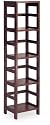 Espresso Narrow 4-Section Bookshelf