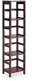 Espresso Narrow 4-Section Bookshelf