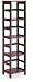 Espresso Narrow 4-Section Bookshelf