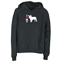 Sweatshirt Woman Black " I Love My French Bulldog Silhouette " Dog