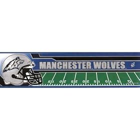 Manchester Wolves Arena Football Logo Bumper Sticker Gift Collectible
