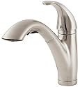 Price Pfister 53470SS Parisa Single-Handle Kitchen Faucet with Pull-Down Spout Sprayer, Stainless Steel