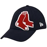 New Era Boston Red Sox Navy Blue Side Patch 39THIRTY Stretch Fit Hat