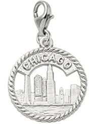 Rembrandt Charms Chicago Skyline Charm with Lobster Clasp
