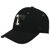 Zephyr Tennessee Volunteers Black Camo Logo Fitted Hat