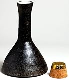 【彩人すたいる】 信楽焼 陶器製ワインデキャンタ C 黒銀彩(大)