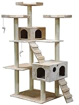 Go Pet Club Cat Tree, 50W x 26L x 72H, Beige
