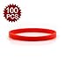 GOGO 100 Pcs Thin Silicone Wristbands for Adults, 1/5