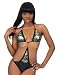 Coogi Triangle Top Sequin Monokini Black M