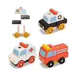 Wooden Stacking Emergency Vehicles by Melissa & Doug