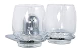 Enzo Rodi 600510 Doppelter Glashalter Serie Cobalt chrom