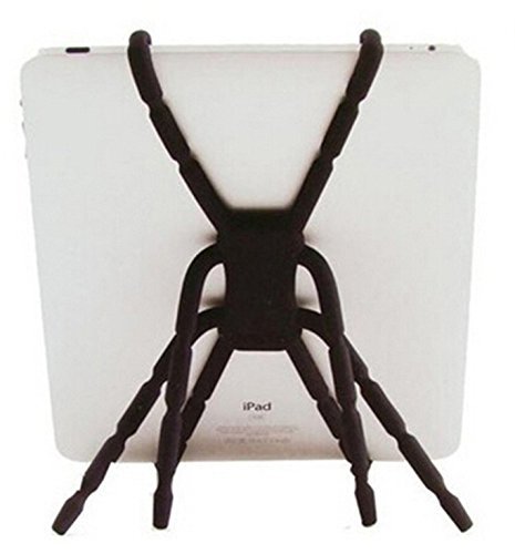 AuroraÂ® 8 Foot Flexible Spiderman Stand Universal Stand / Holder / Mount for Tablets, Apple iPad 2, iPad 3, iPad Air, Motorola Xoom, Samsung Galaxy Tab, BlackBerry Playbook, Barnes and Noble Nook, Acer, ASUS(Black)