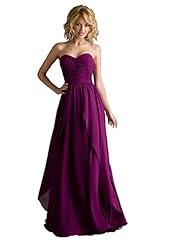 Full Length Sleeveless Chiffon Sweetheart Evening Dress/Wedding Party Dress 