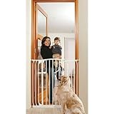 Extra Tall Hallway Pet Gate Finish: White