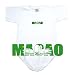 BABY BODYSUIT WHITE FLAG COLOR \