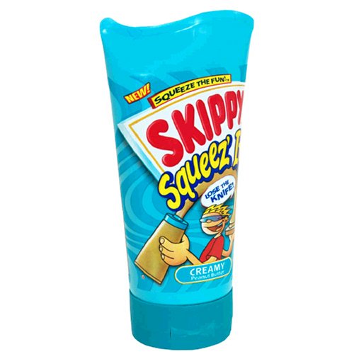 Skippy Squeeze It Peanut Butter, 9Ounce Tubes (Pack of 12) Grocery & Gourmet Food