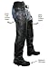 Men's Classic Braided Elastic Fit Leather Chaps