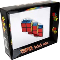 Triple 2x2x2 Cube Brain Teaser Puzzle Like Rubiks Cube