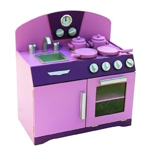 Purple Retro Cooking Range with Sink by 