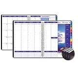 HOUSE OF DOOLITTLE Academic Weekly/Monthly Appointment Book/Planner, August-August, 5 x 8, Black