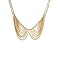 New Fashion Women Mens Gold-tone Short Design False Collar Multilayer Chian Necklace