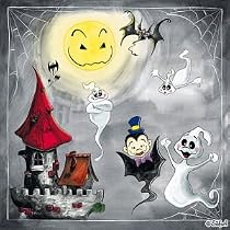 Packung Servietten Gespenster und Vampire SA 892151