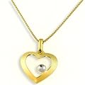 Goldmaid Damen-Collier Herz 585 Gelbgold Diamant 0,005ct He C3705GG