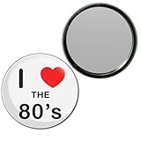 I Love The 80's - 55mm Round Compact Mirror