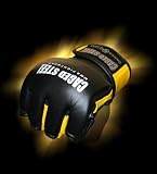 Cage Steel MMA Fight Glove Yellow Med