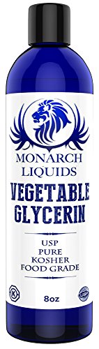 Monarch Liquids Vegetable Glycerine, Food Grade, USP, 8oz - The Best Tasting VG for Vaping, Period