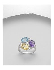 CZ Ring In 92.5 Sterling Silver