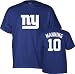 Reebok New York Giants Eli Manning Name & Number T-Shirt